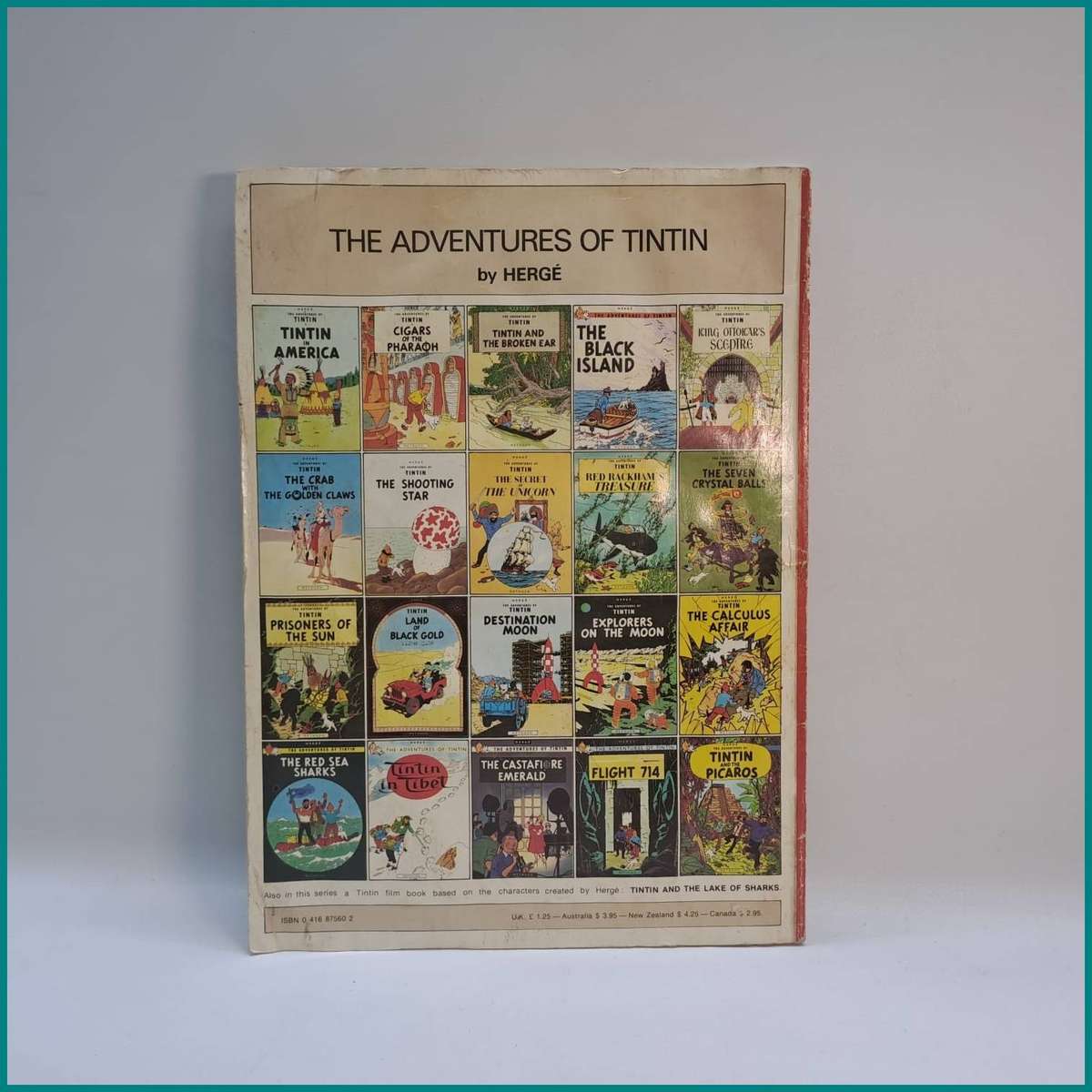 Vintage Hergé classic comic adventure, Tintin in America