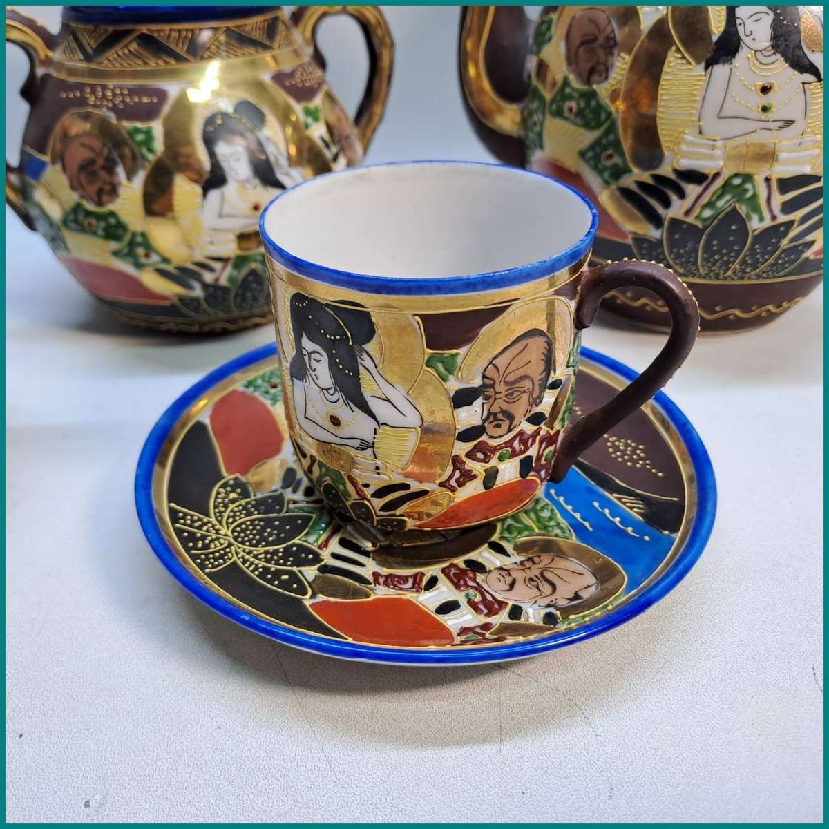 Vintage Japanese Satsuma tea set