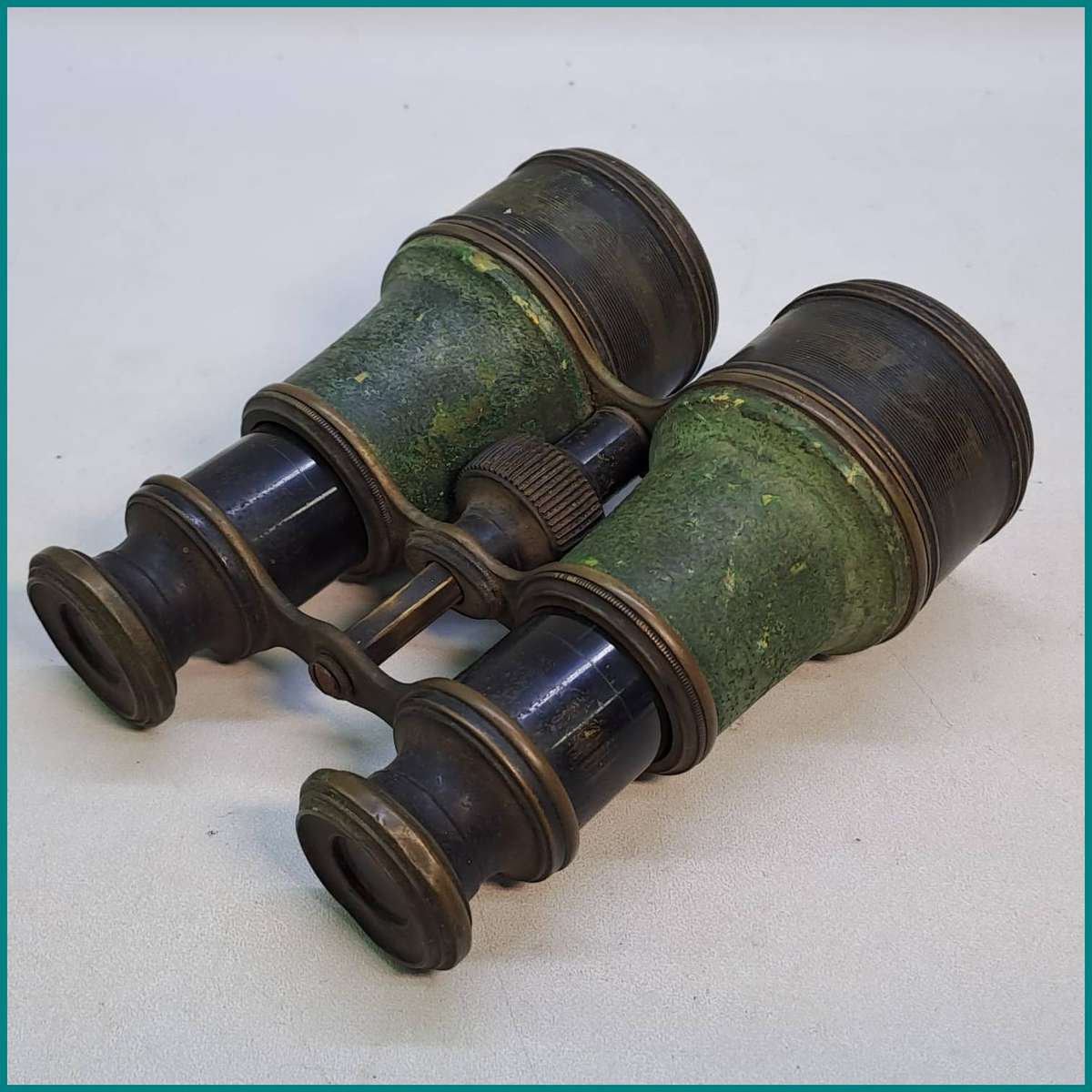 Vintage brass field glasses binoculars