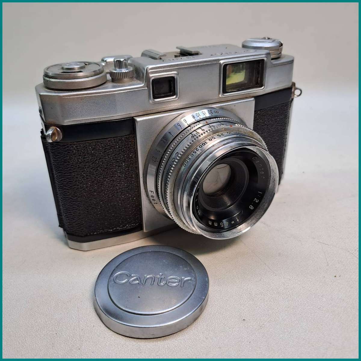 Canter Beauty Rangefinder 35mm Film Camera and Leather Case