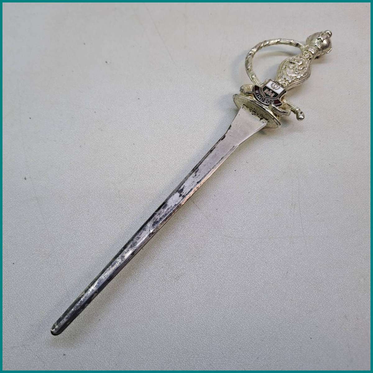 Vintage Windsor Castle souvenir sword letter opener