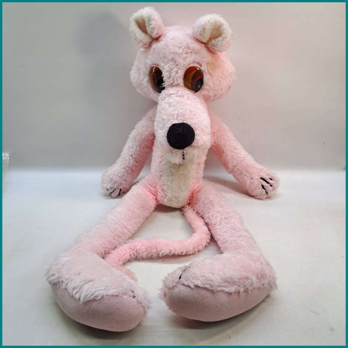 Large Vintage 1970s Prima Toys Pink Panther plush