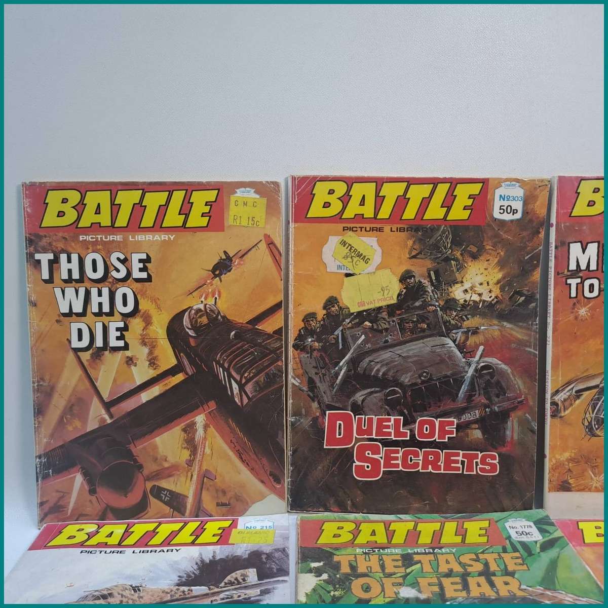 Vintage Battle Picture Library comic series Collection 1