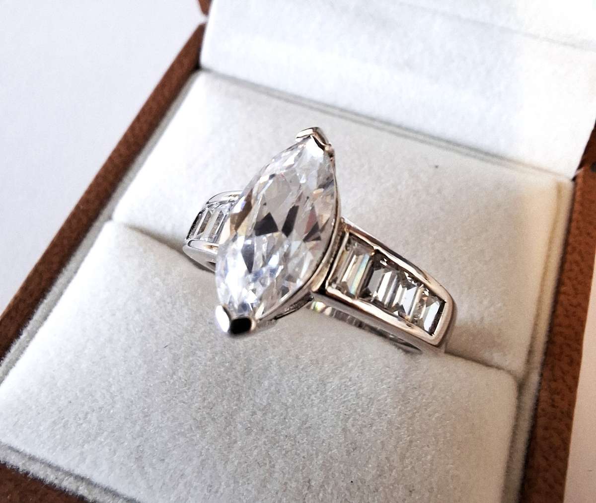 Sterling Silver Engagement Ring