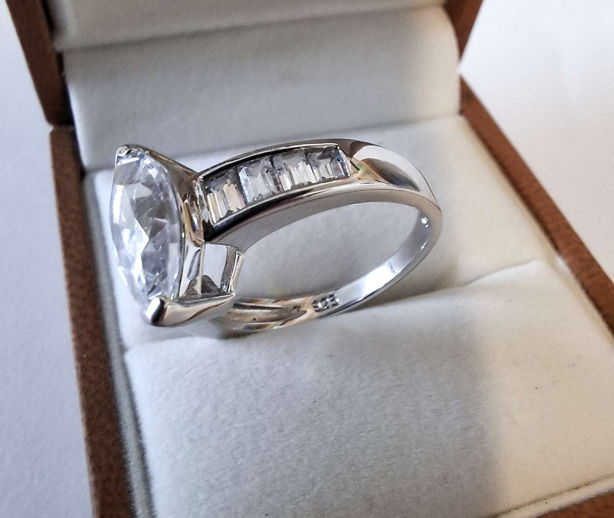 Sterling Silver Engagement Ring