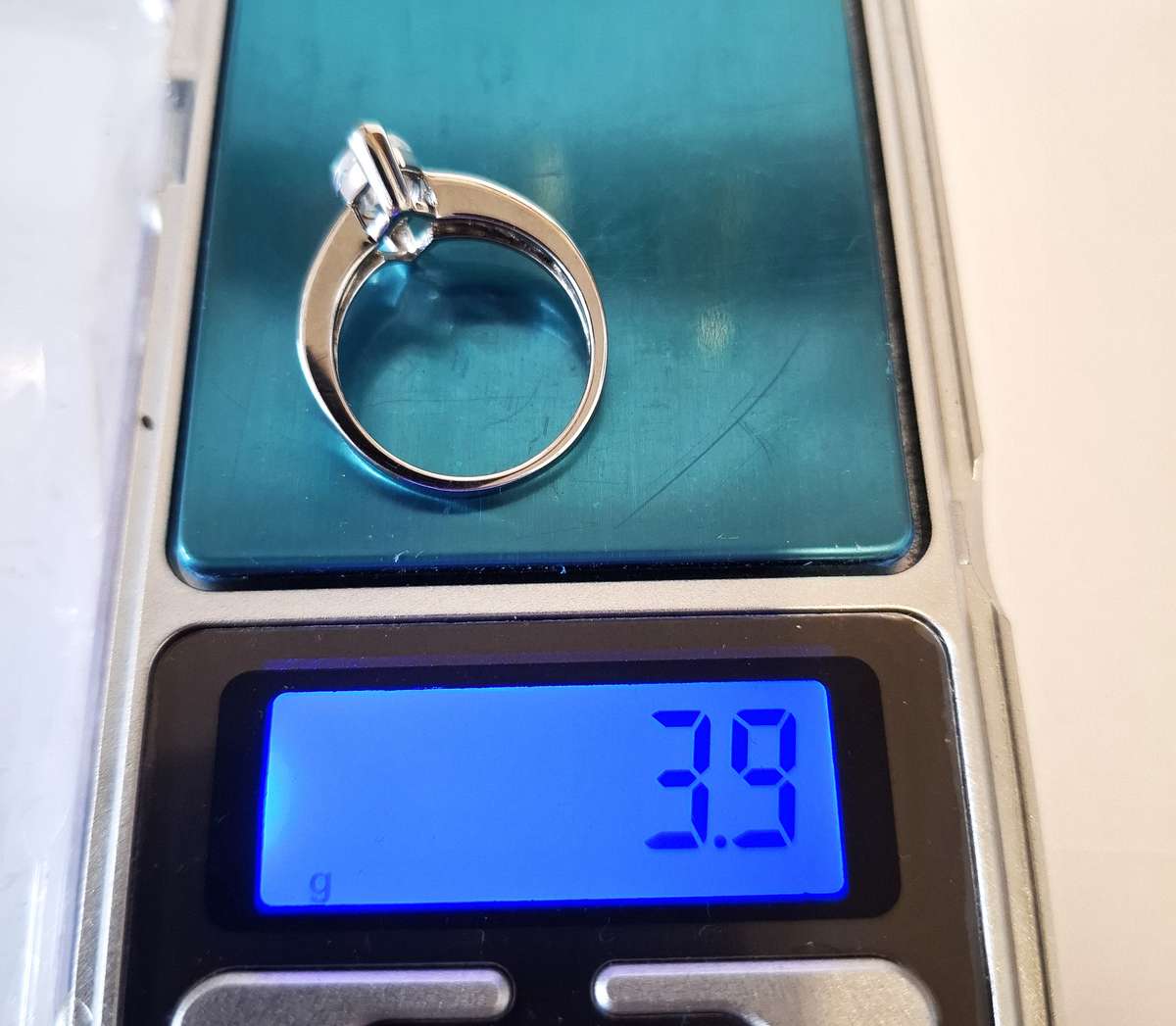 Sterling Silver Engagement Ring