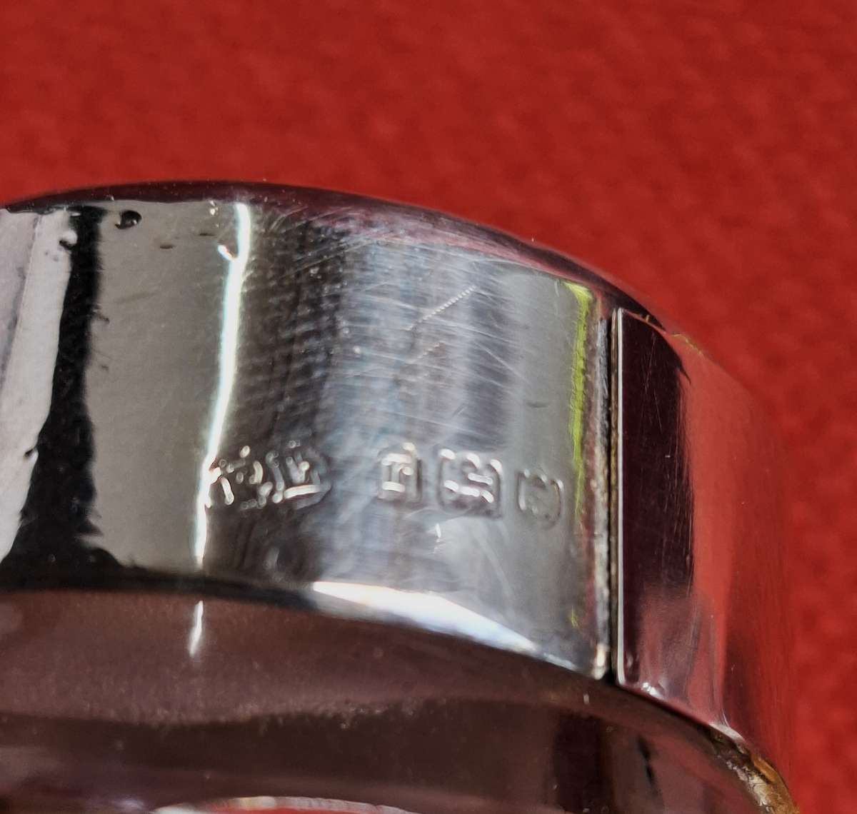 Antique Silver & Glass Decanter 1912