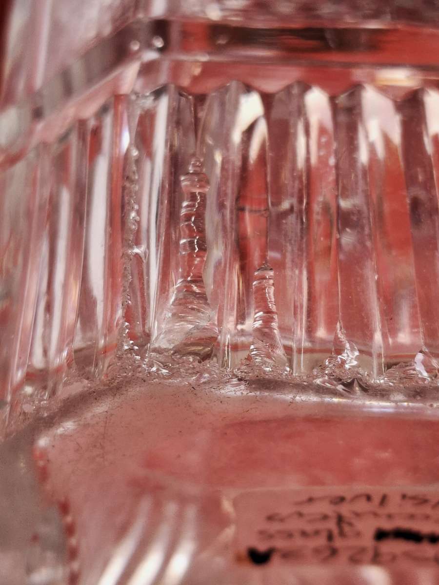 Antique Silver & Glass Decanter 1912