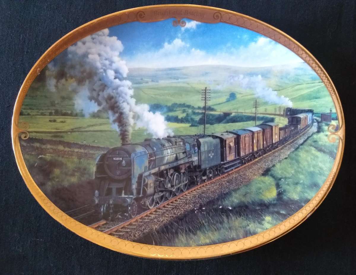 Davenport Pottery Limited Edition Steam Train Wall Plates