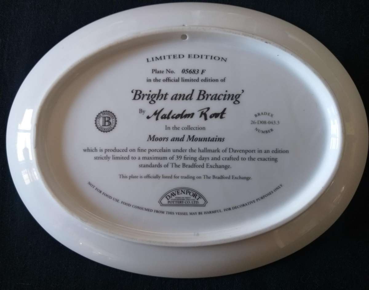 Davenport Pottery Limited Edition Steam Train Wall Plates