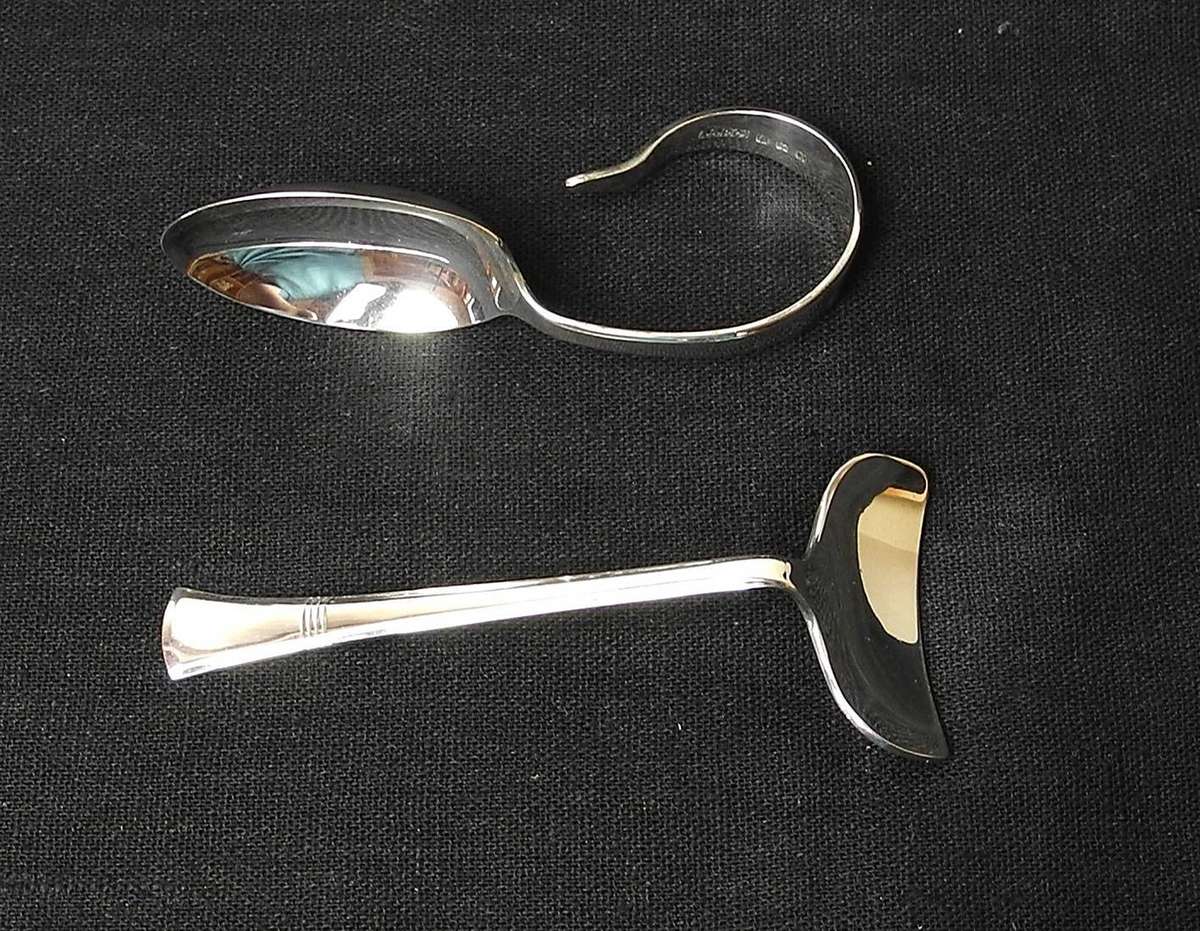 Hallmarked .925 Sterling Silver Baby Spoon and Pusher, Birmingham 1948 (34.8g)