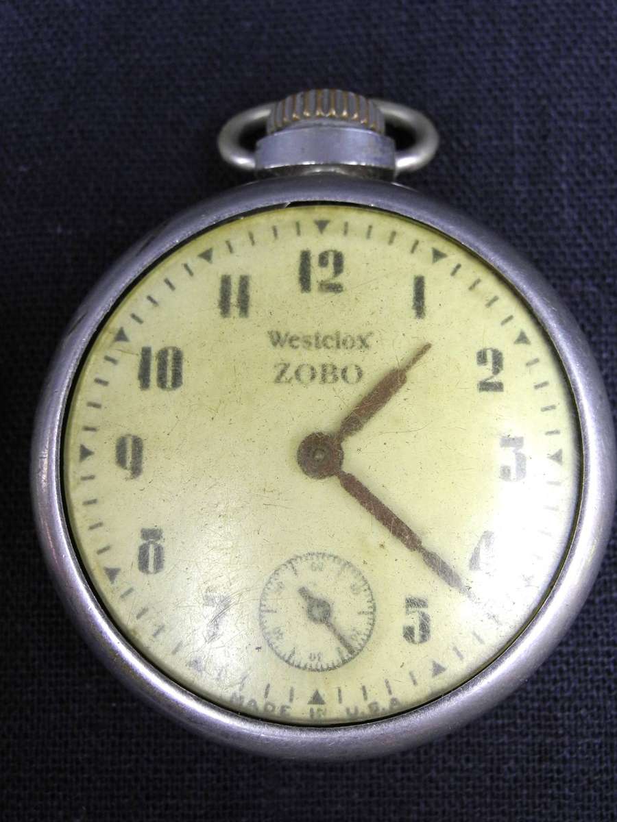 Vintage Westclox Zobo Pocket Watches - Pair