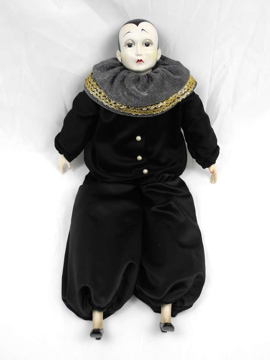 Vintage Limited Edition Musical Pierrot Doll