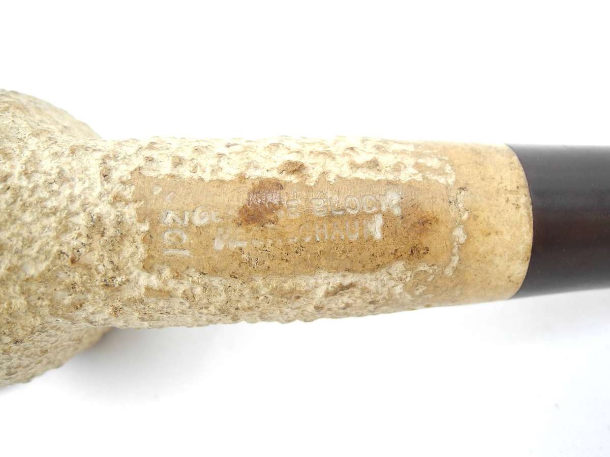 Vintage White Elephant Genuine Block Meerschaum Smoking Pipe