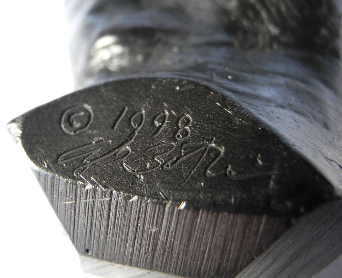 Graphite Hand Sculpture by Agelio Batle - Signed