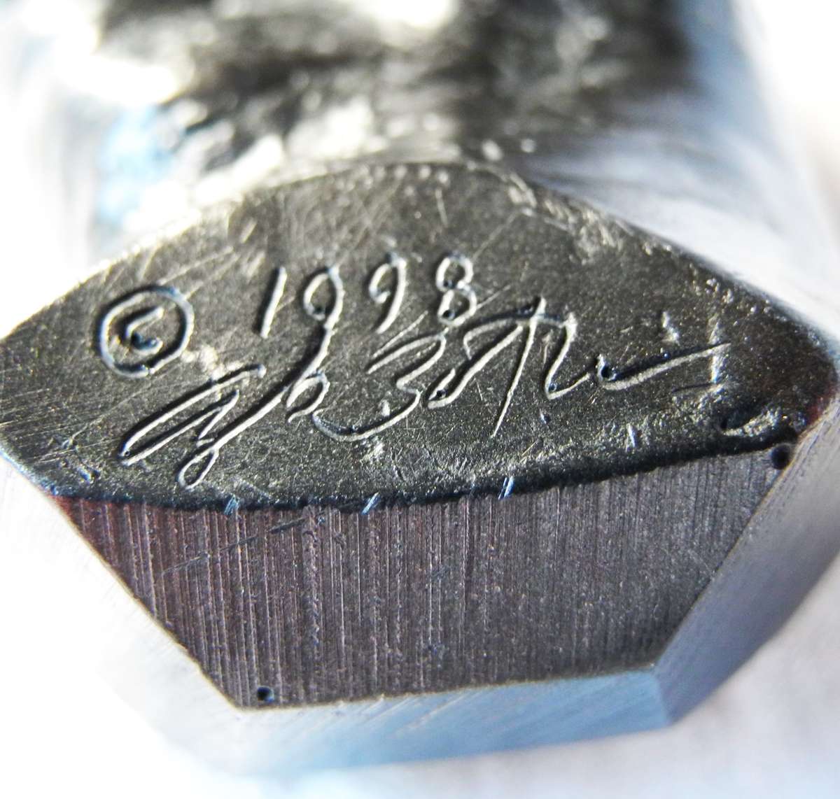 Graphite Hand Sculpture by Agelio Batle - Signed