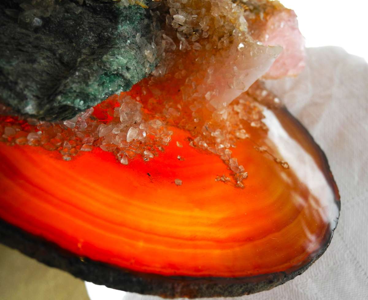 Large Rose Quartz Crystal Tree