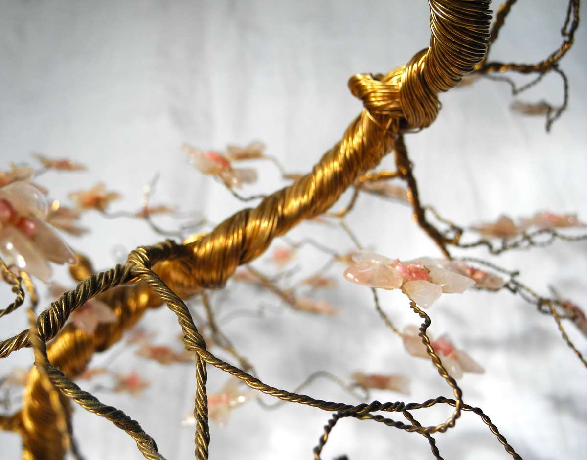 Large Rose Quartz Crystal Tree