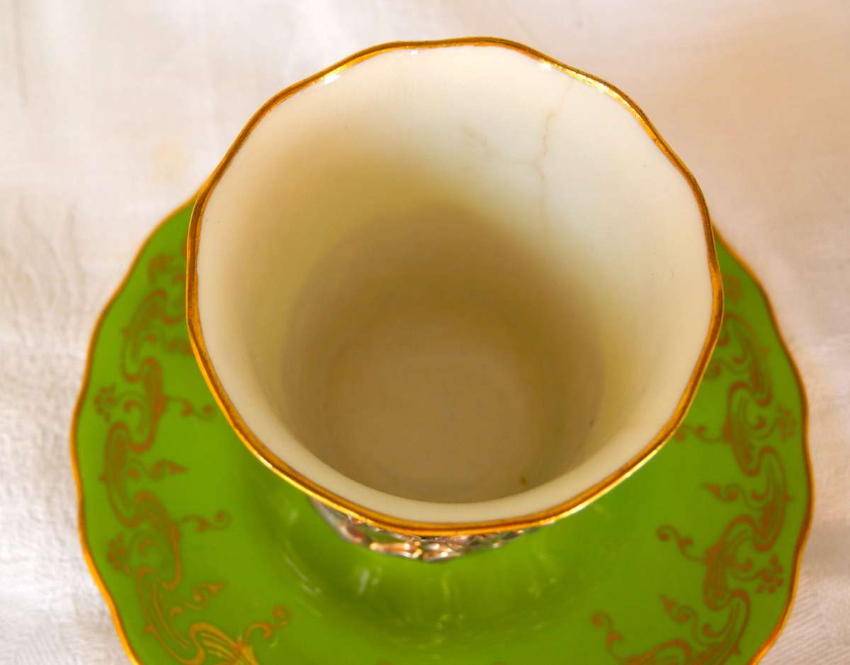 Coalport Teacup with Sterling Silver Holder 1906