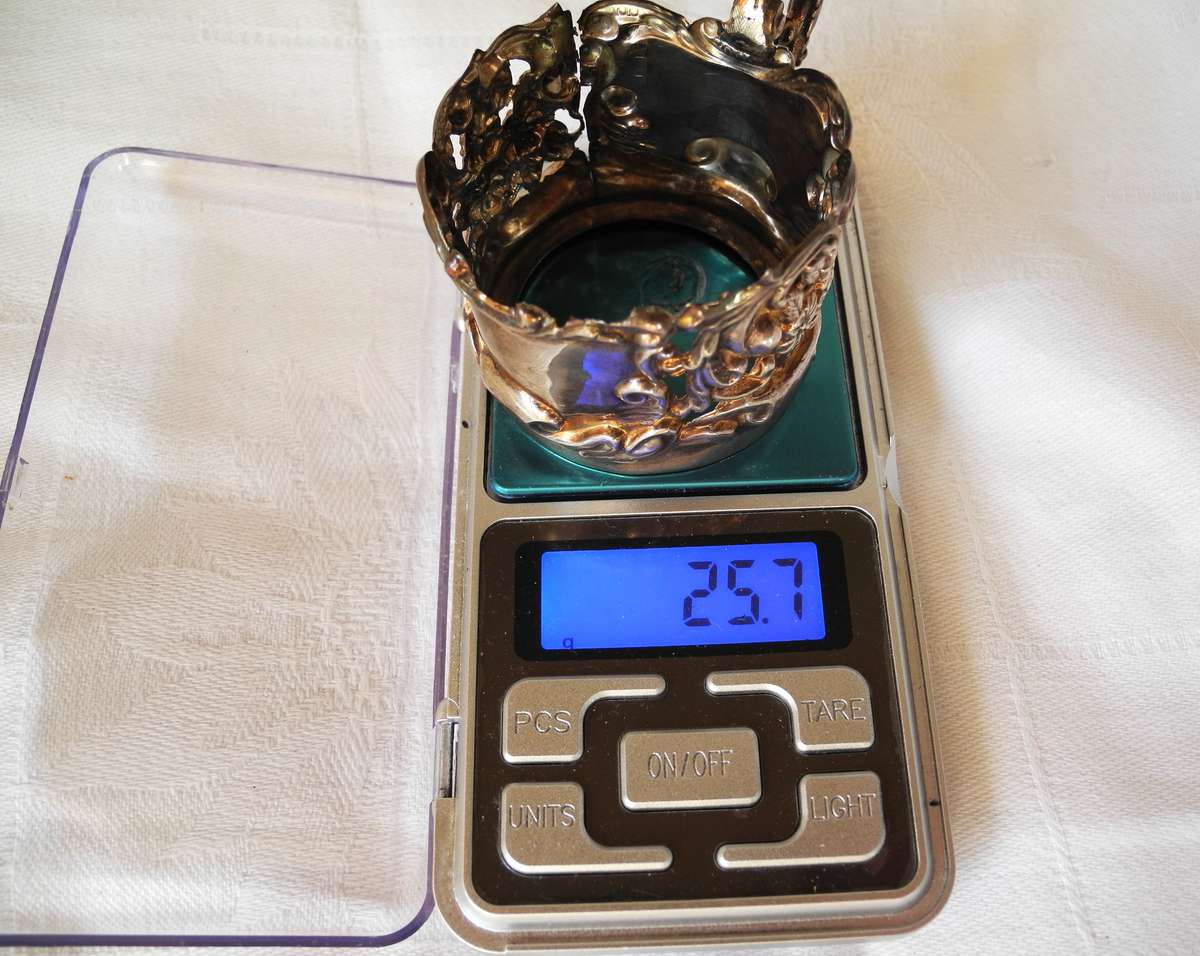 Coalport Teacup with Sterling Silver Holder 1906