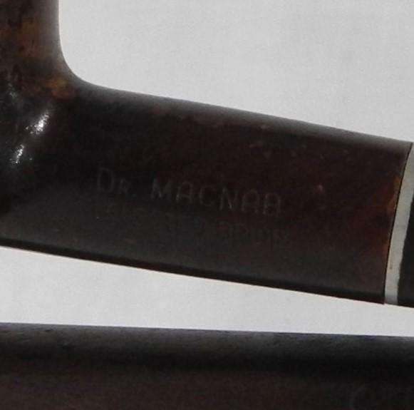 Vintage Dr.Macnab tobacco pipe With Pipe Stand