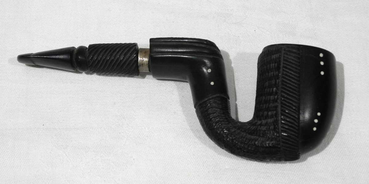 Vintage Hand-Carved African Smoking Pipe