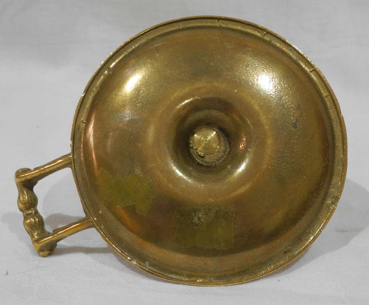 Vintage Brass Chamber Candlestick Holder