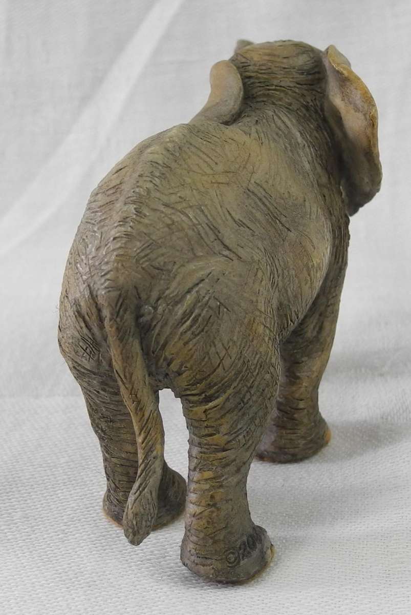 Vintage Country Artists Hand Painted Elephant Calf