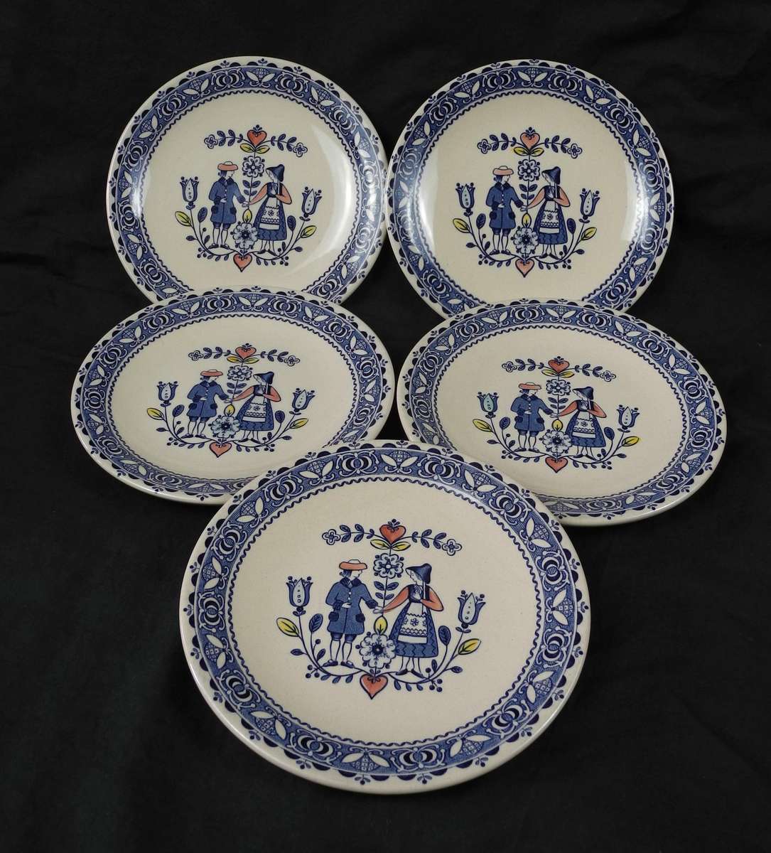 Johnson Brothers Hearts & Flowers Pattern Tea Plates