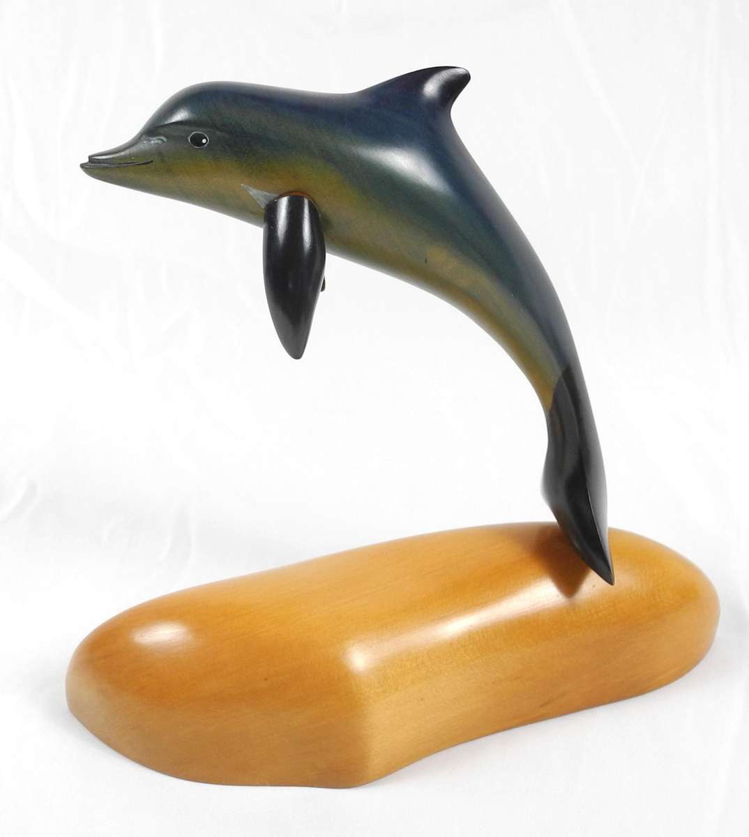 Fins of Knysna Beautifully Handcrafted Yellowwood Dolphin Sculpture