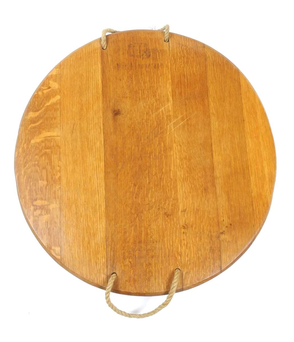 American Oak Full Wine Barrel Top Serving Board / Cheese Platter