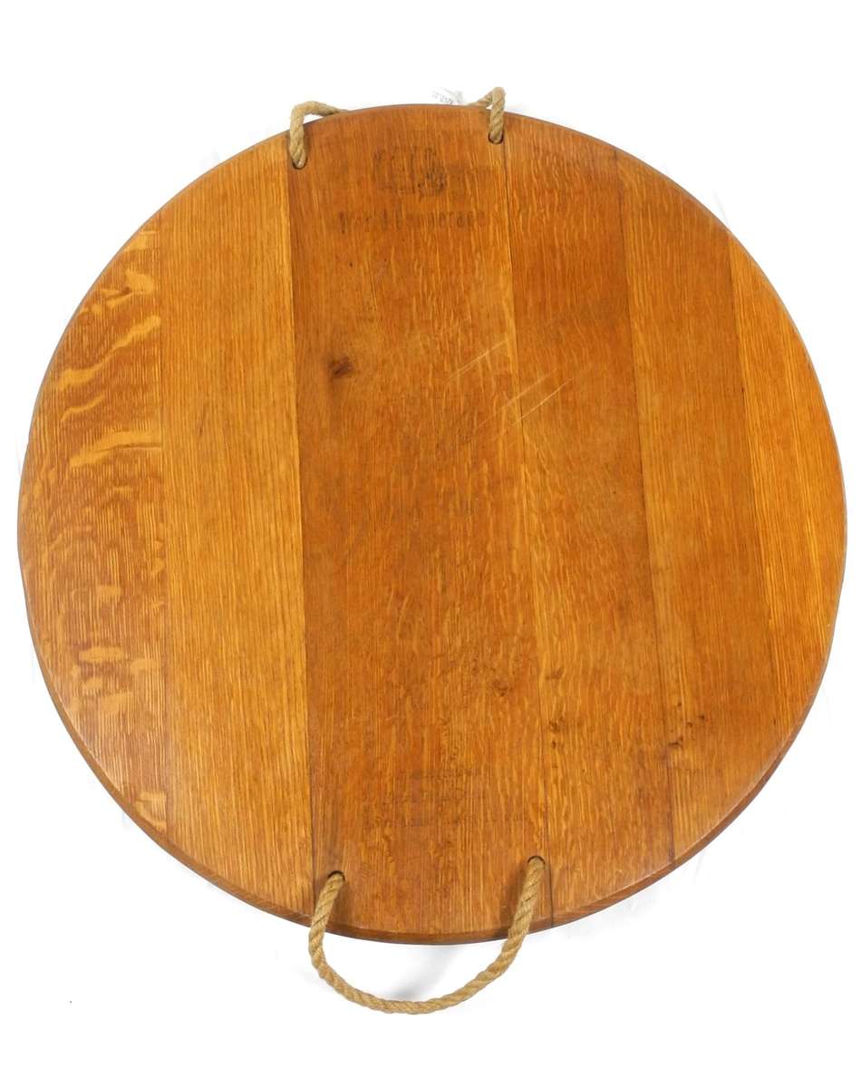 American Oak Full Wine Barrel Top Serving Board / Cheese Platter