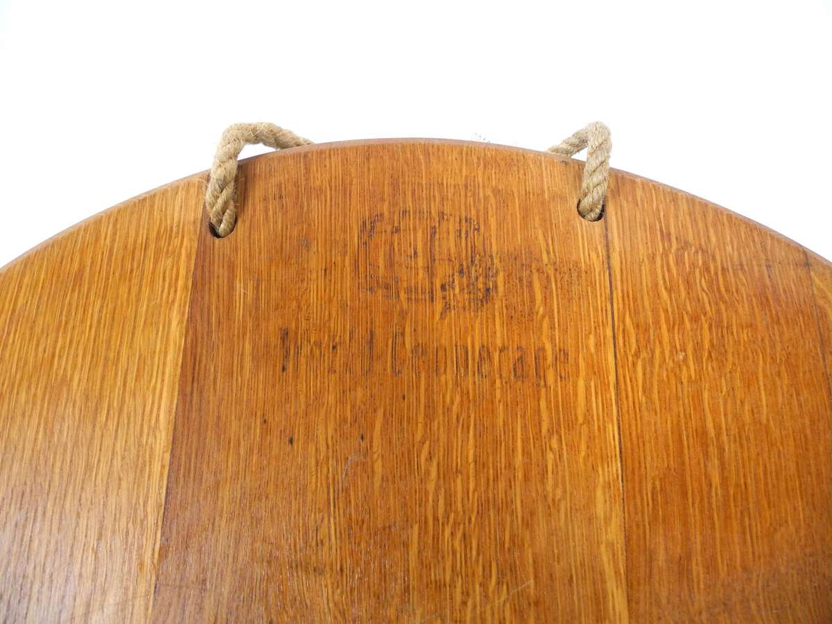 American Oak Full Wine Barrel Top Serving Board / Cheese Platter