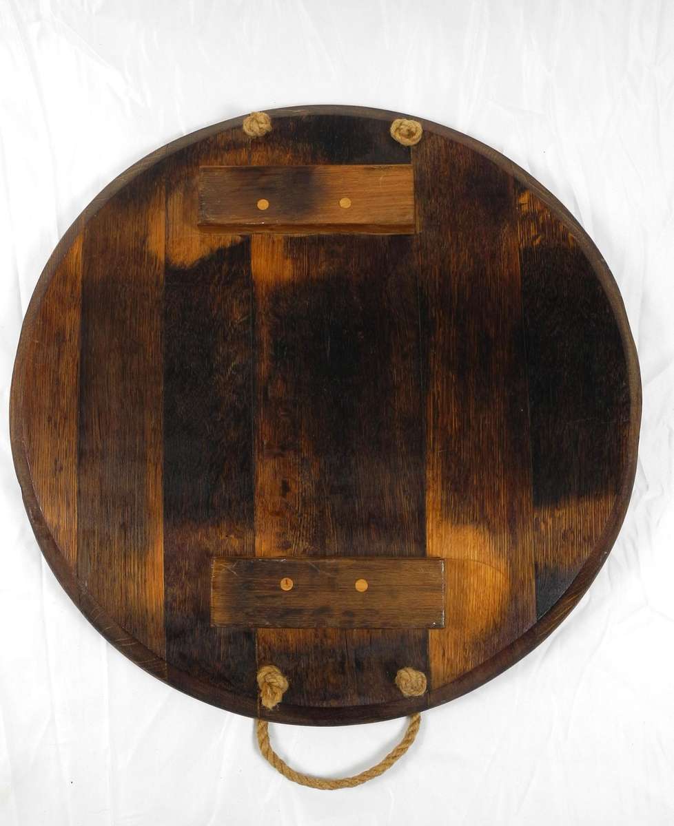American Oak Full Wine Barrel Top Serving Board / Cheese Platter