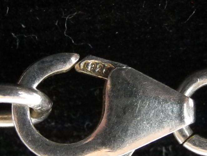 Vintage Sterling Silver, Foil and Glass Heart Pendant on Snake Chain with Matching Drop Earrings