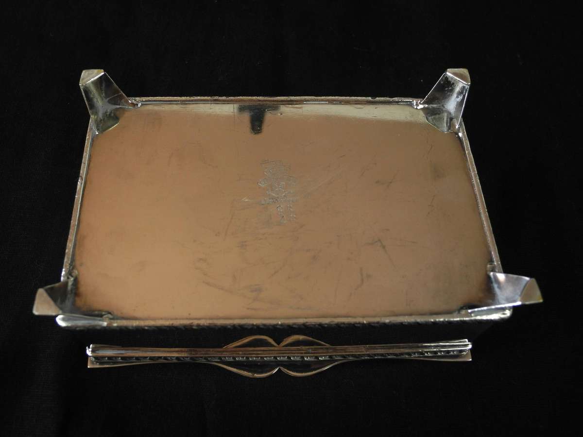 Vintage Silver-Plated Memorial Keepsake Box