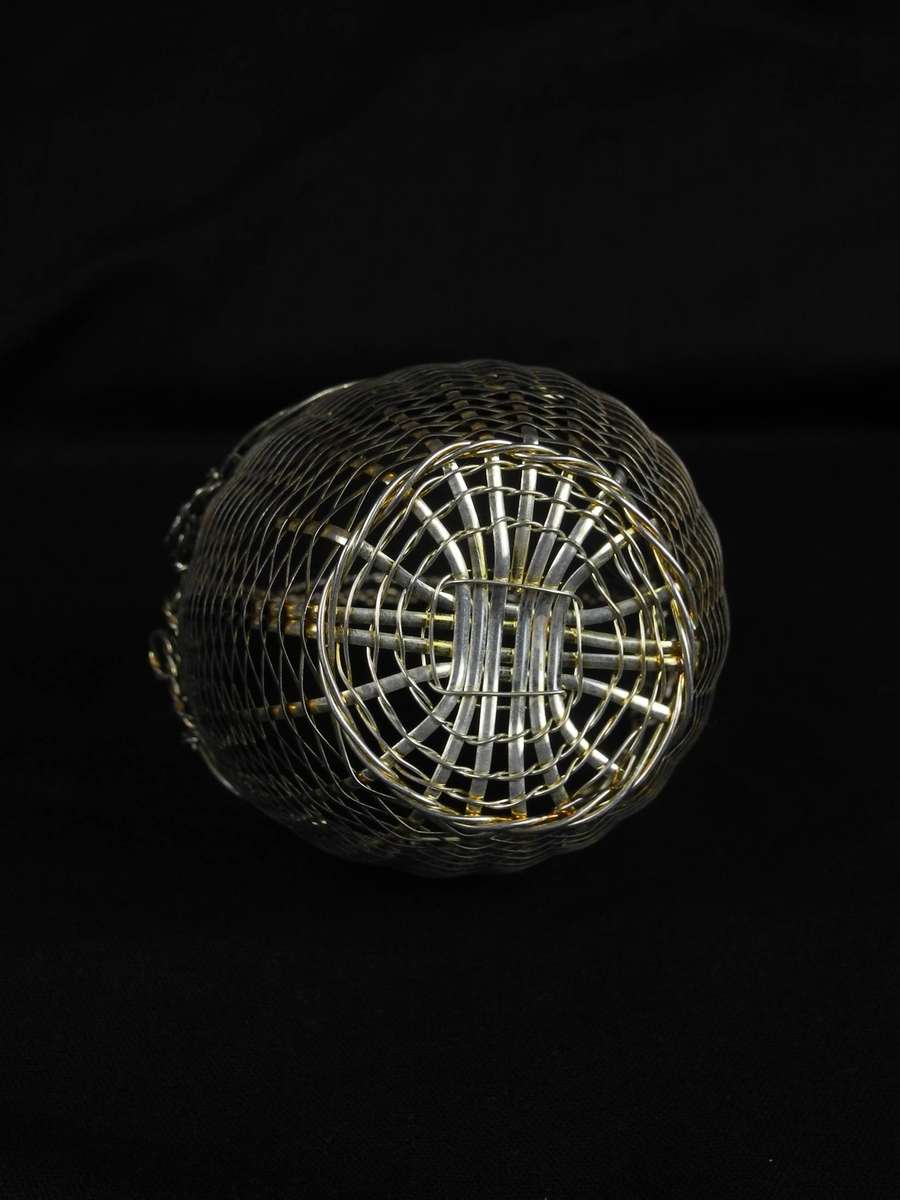 Ornate Silver Plated Wire Basket