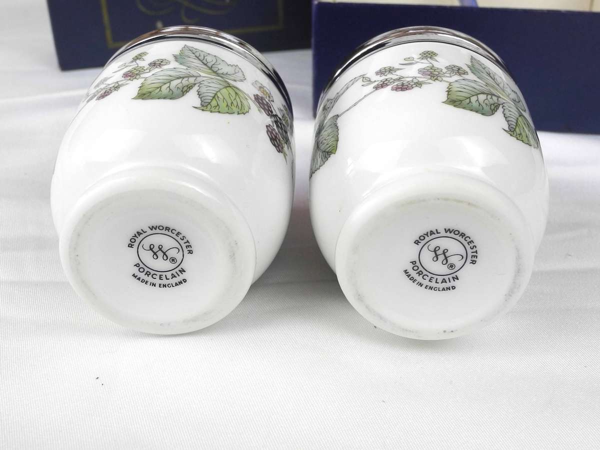 Royal Worcester Porcelain Egg Coddler Set
