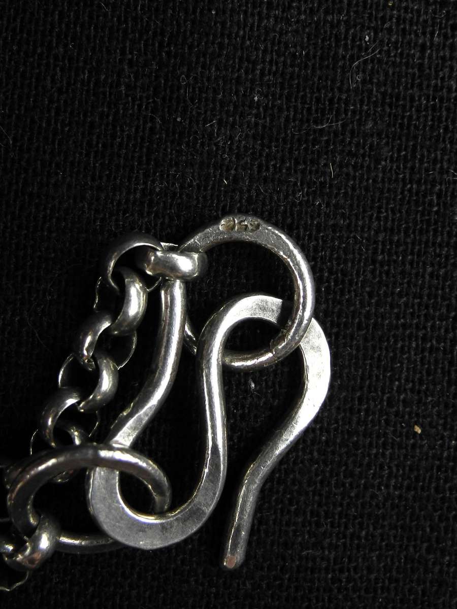 Vintage .925 Sterling Silver Chain Necklace with Floral Accents (32.9g)