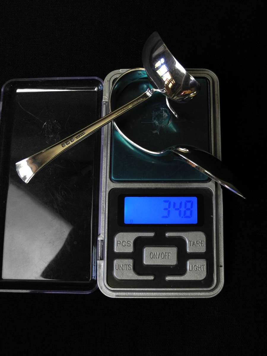 Hallmarked .925 Sterling Silver Baby Spoon and Pusher, Birmingham 1948 (34.8g)