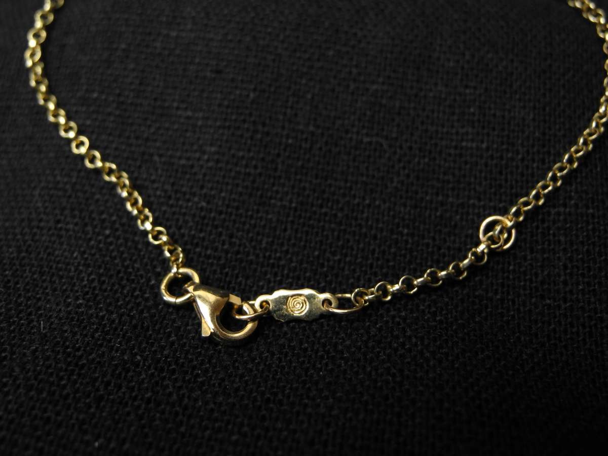 14ct Gold Evil Eye Charm Bracelet (2.3g)