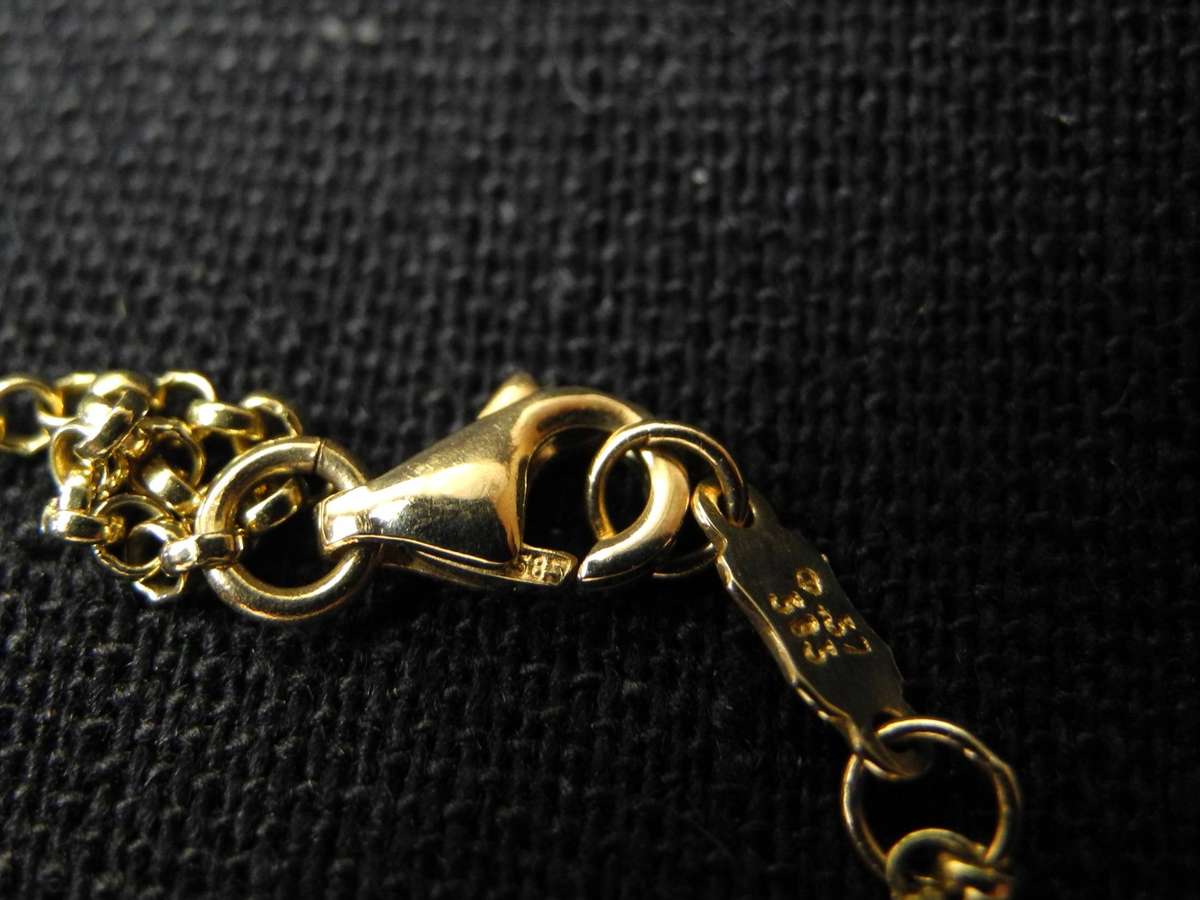 14ct Gold Evil Eye Charm Bracelet (2.3g)