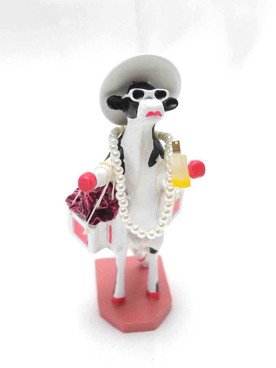 Alphadite Goddess of Shopping Cow Parade Figurine (Small)