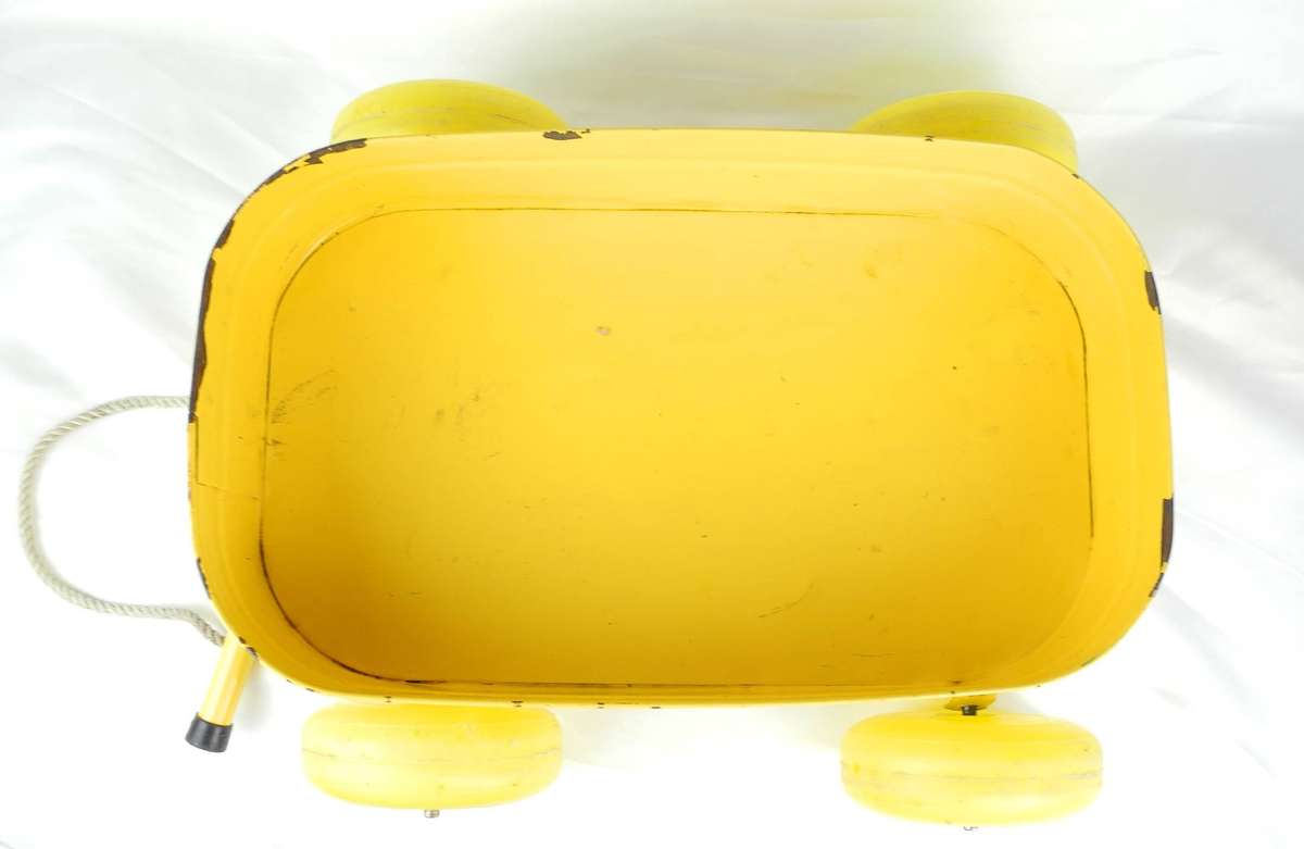 Vintage TRI-ANG "DYNAMITE" Metal Pull Along Wagon
