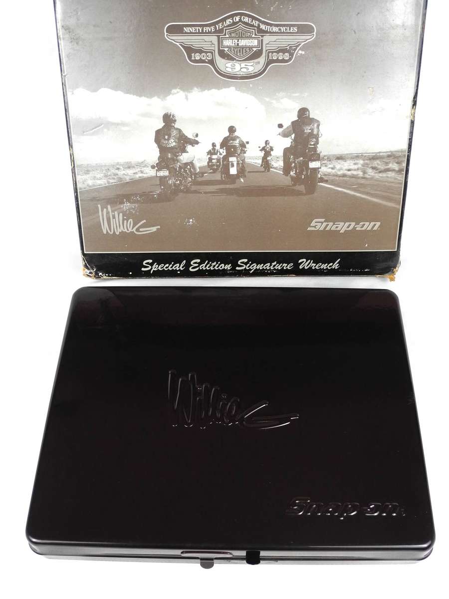 Rare Harley-Davidson 95th Anniversary Snap-on "Willie G." Signature Edition Wrench Set