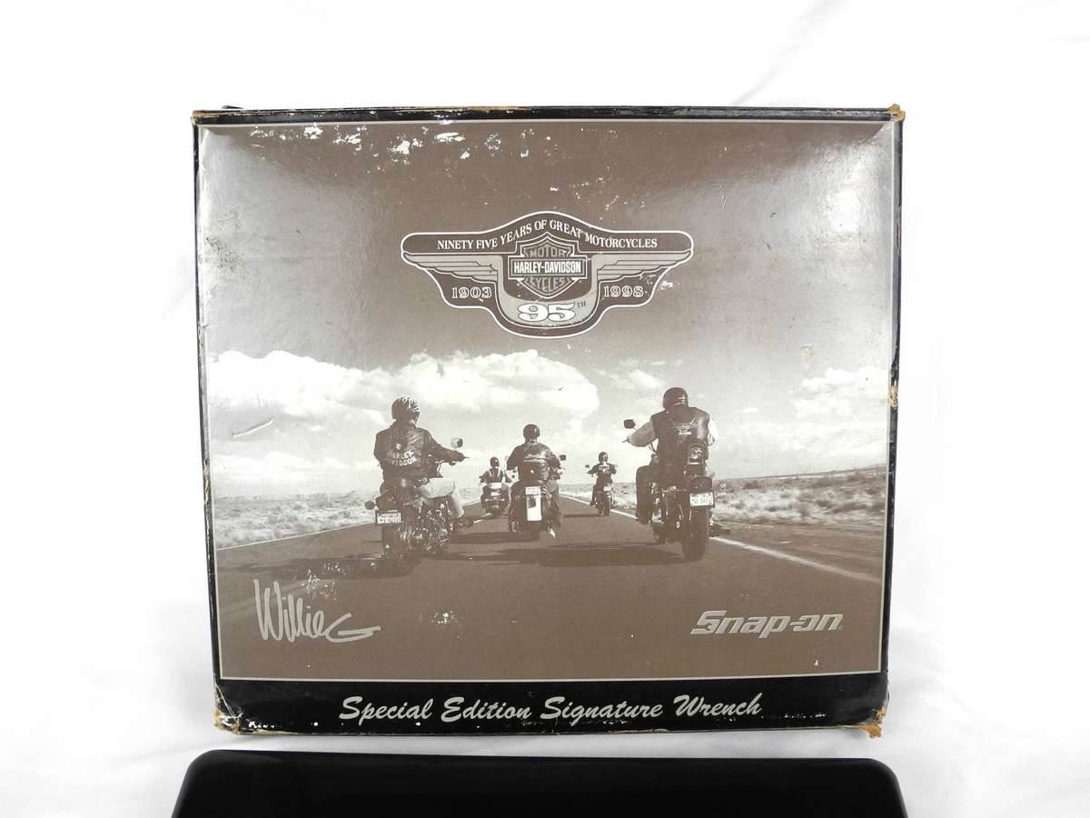 Rare Harley-Davidson 95th Anniversary Snap-on "Willie G." Signature Edition Wrench Set