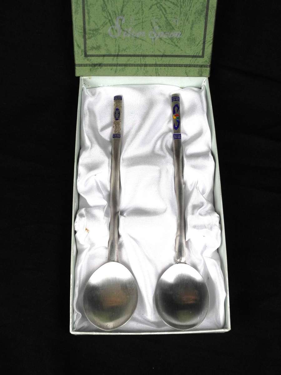 Vintage .999 Fine Silver Spoon Set (115.3g)