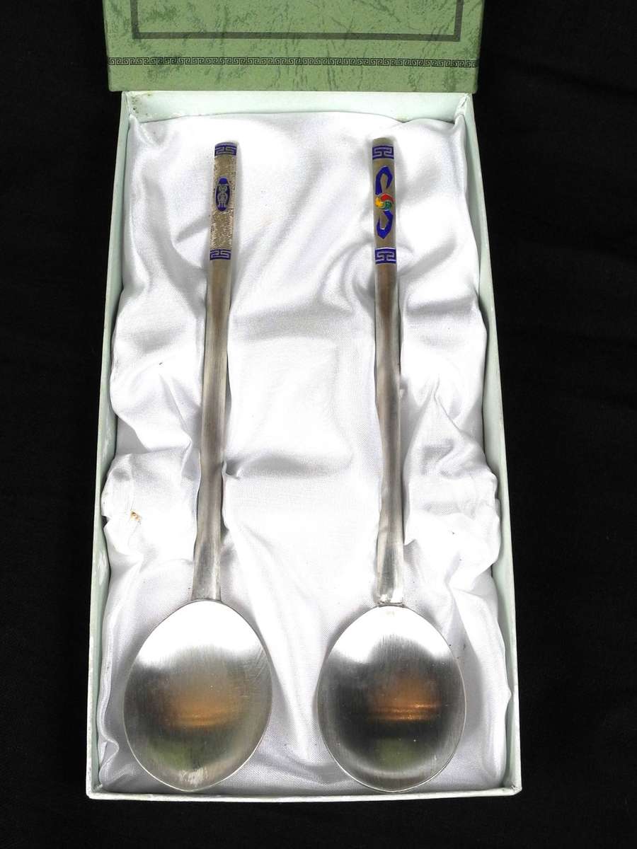 Vintage .999 Fine Silver Spoon Set (115.3g)