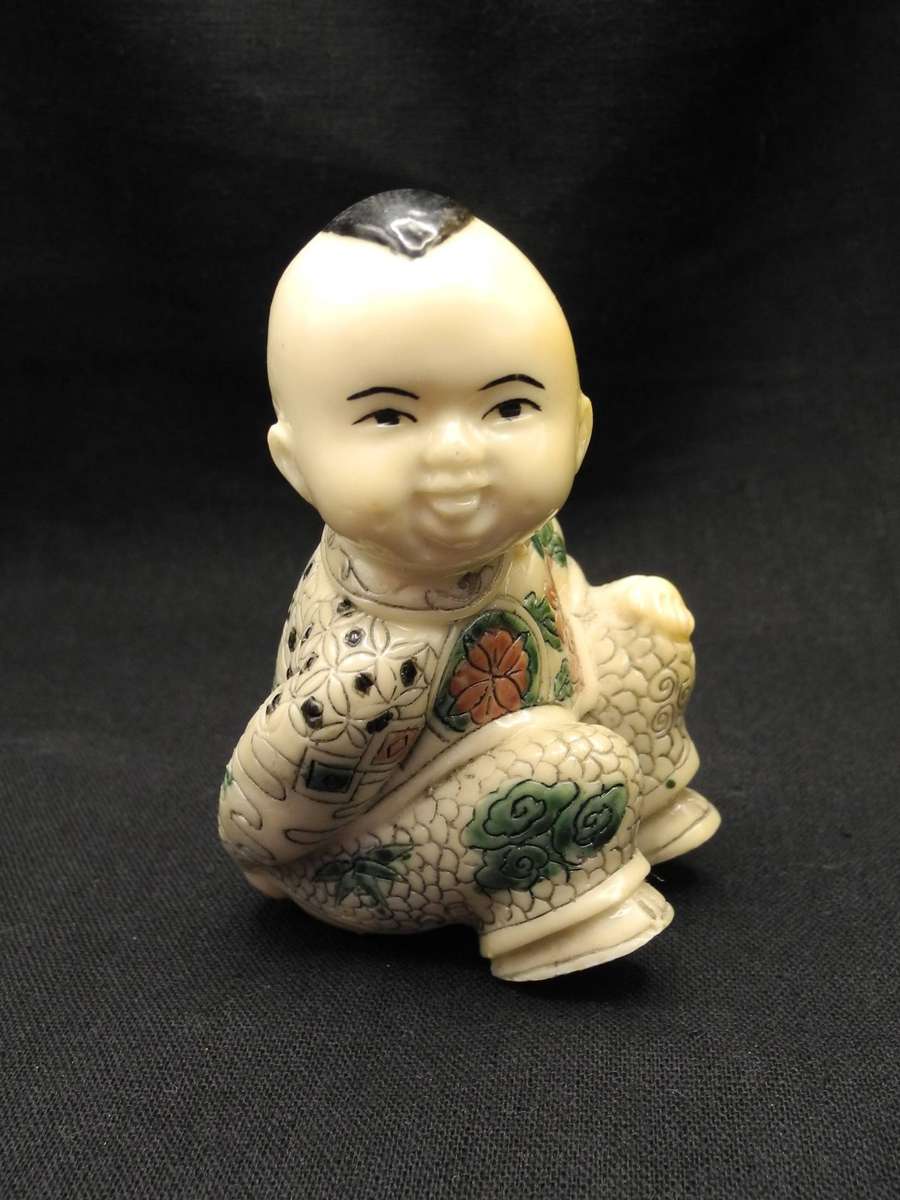Vintage Hand-Painted Chinese Children Figurines