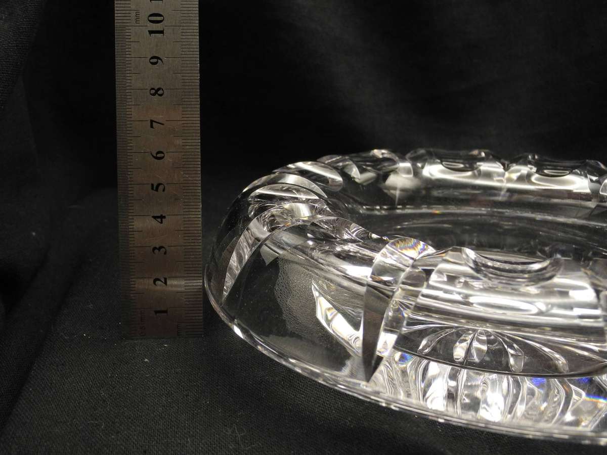 Vintage Large Stuart Crystal Ashtray with Makers Mark